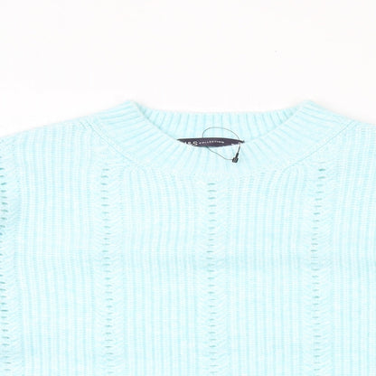 Womens UK Size M Marks and Spencer Blue Pullover Jumper