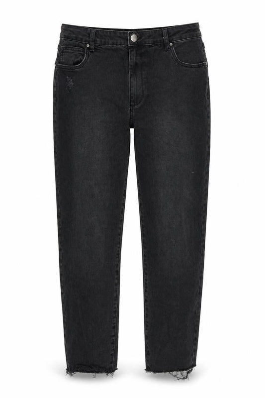 Womens UK Size 36 in Cotton On Regular Fit Straight Black Jeans