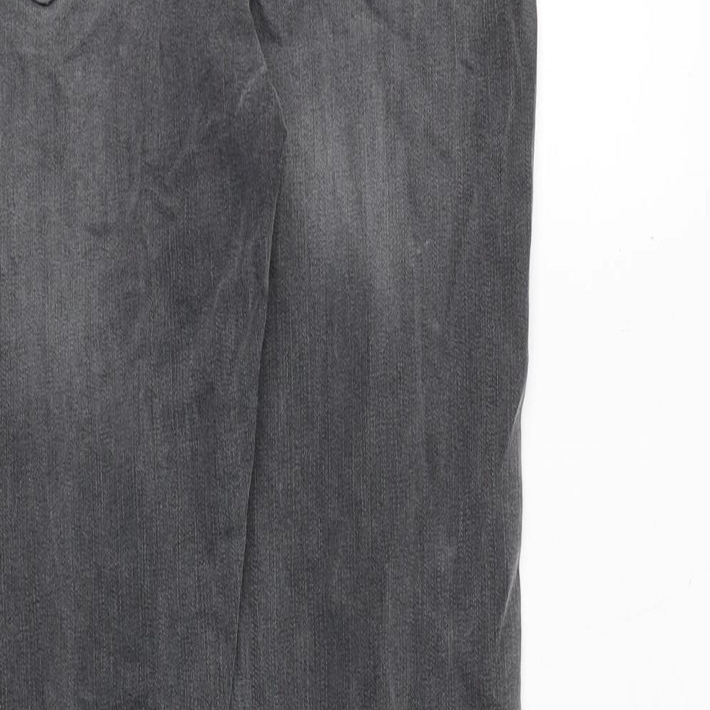 Hera Mens Grey Herringbone Cotton Skinny Jeans Size 28 in Slim Zip