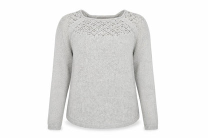 Womens UK Size M ELLE Grey Pullover Jumper