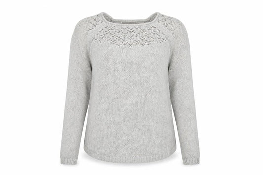 Womens UK Size M ELLE Grey Pullover Jumper