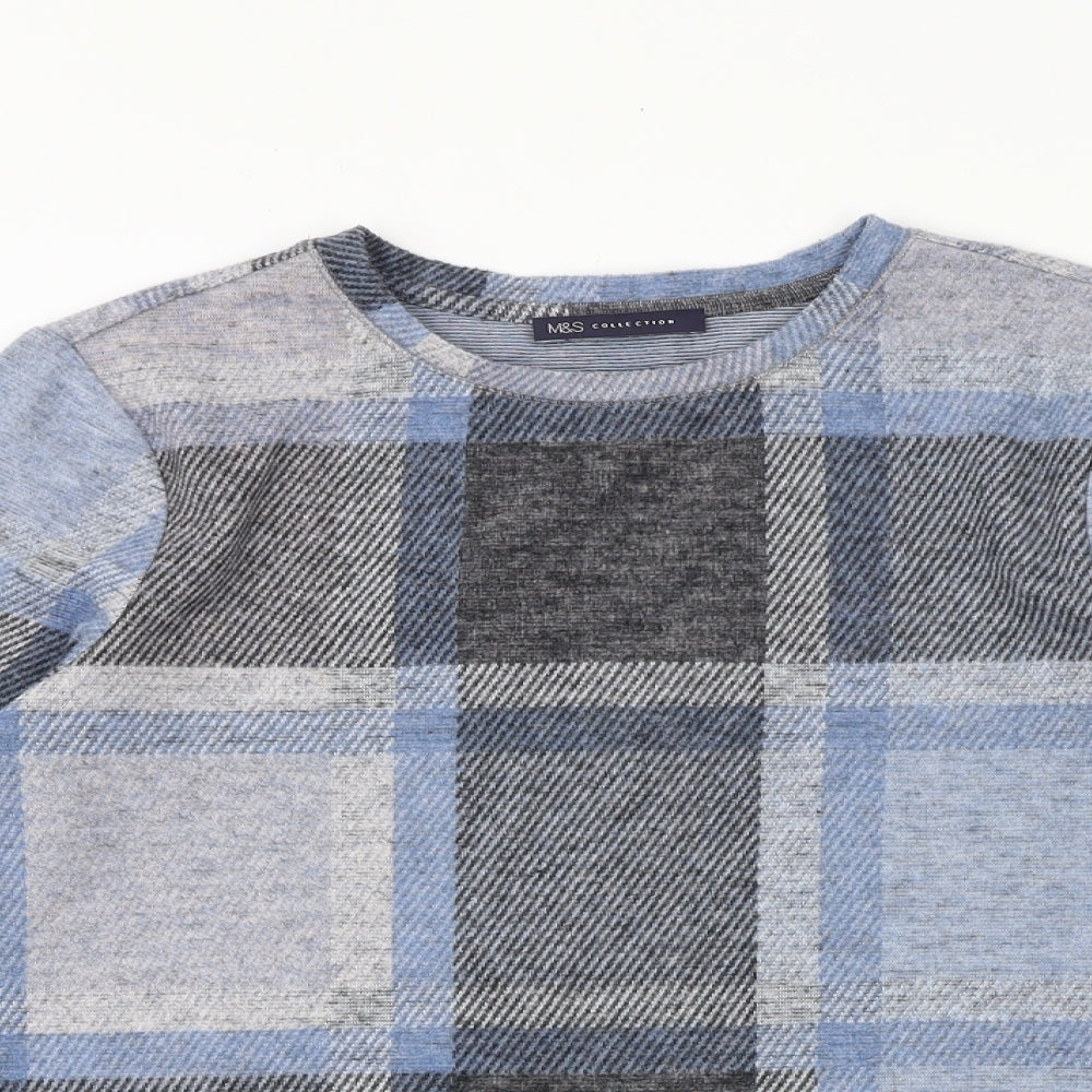 Womens UK Size S Marks and Spencer Blue Pullover Jumper