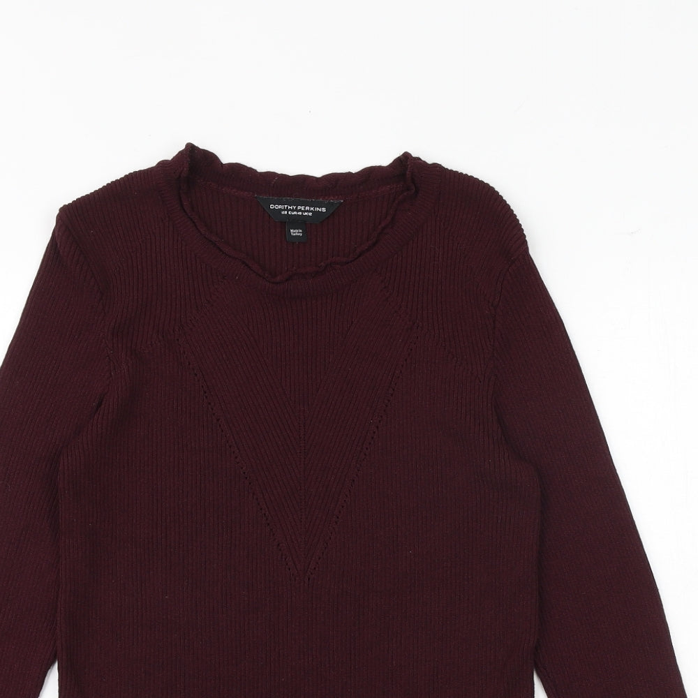 Womens UK Size 12 Dorothy Perkins Purple Pullover Jumper
