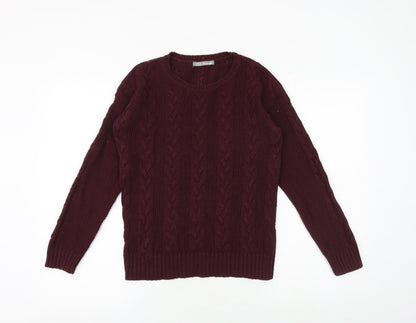 Womens UK Size 8 Marks and Spencer Purple Pullover Jumper