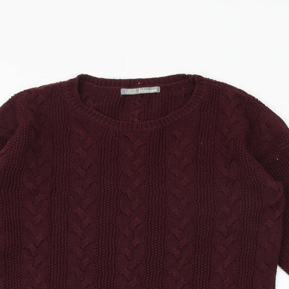 Womens UK Size 8 Marks and Spencer Purple Pullover Jumper
