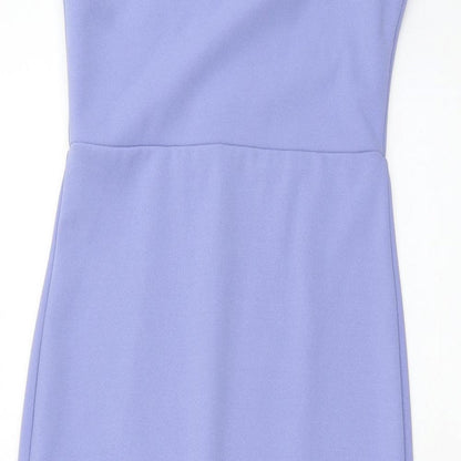 Missguided Womens Purple Polyester Mermaid Size 8 Round Neck Pullover