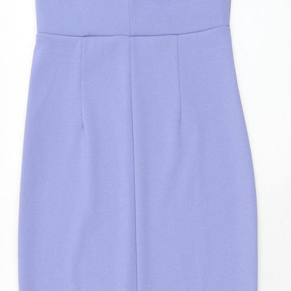 Missguided Womens Purple Polyester Mermaid Size 8 Round Neck Pullover