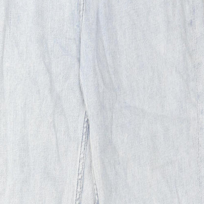 H&M Womens Blue Cotton Mom Jeans Size 29 in L30 in Regular Zip