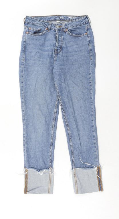 TOM TAILOR Womens Blue Cotton Skinny Jeans Size 25 in Regular Button