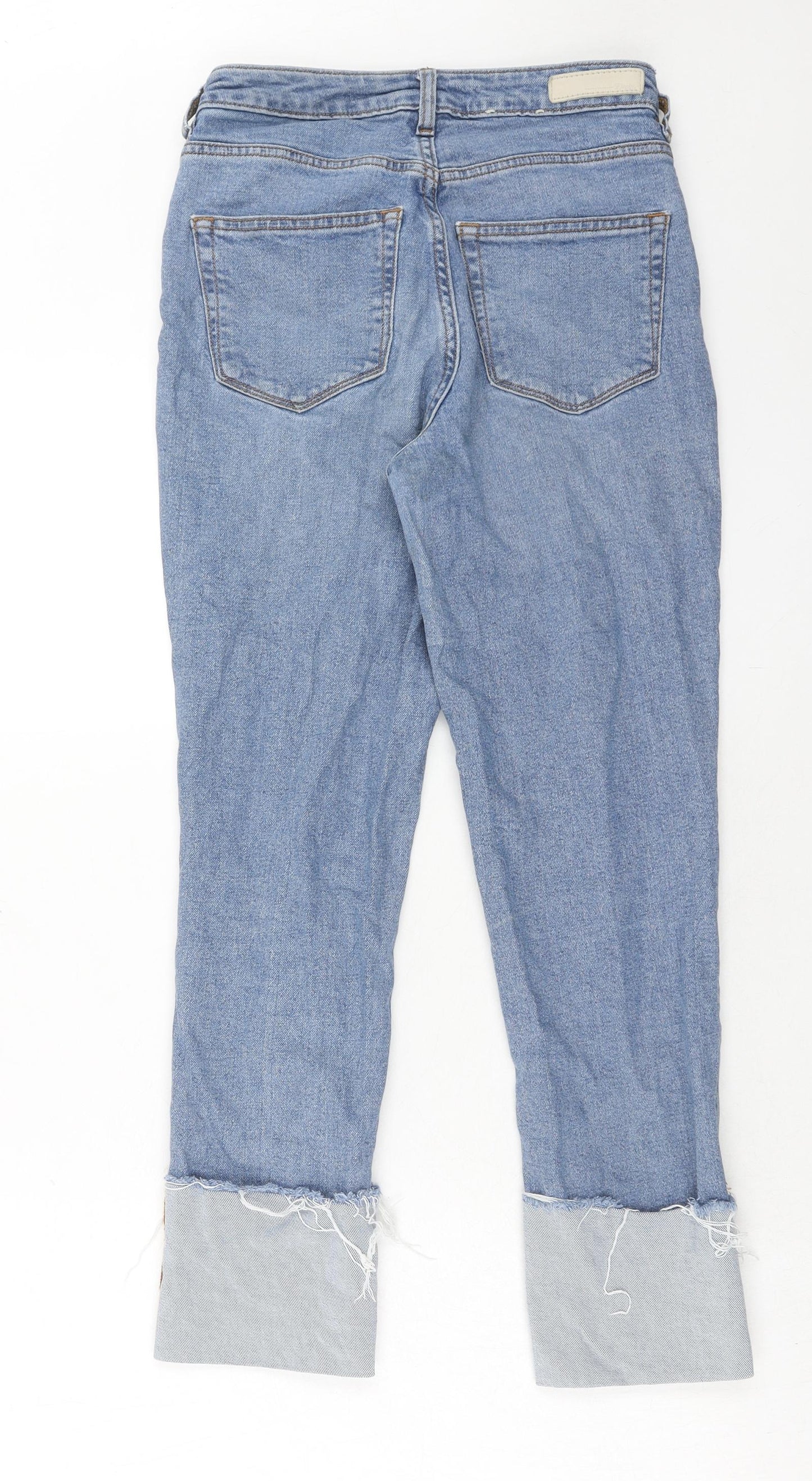 TOM TAILOR Womens Blue Cotton Skinny Jeans Size 25 in Regular Button