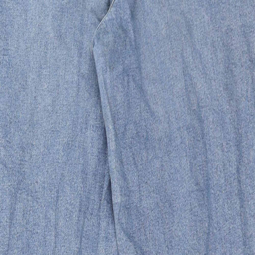 TOM TAILOR Womens Blue Cotton Skinny Jeans Size 25 in Regular Button