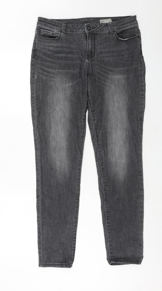 Womens UK Size 32 in VERO MODA Slim Fit Skinny Grey Jeans