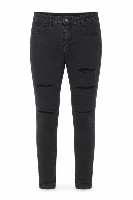 Womens UK Size 8 Bershka Regular Fit Skinny Black Jeans