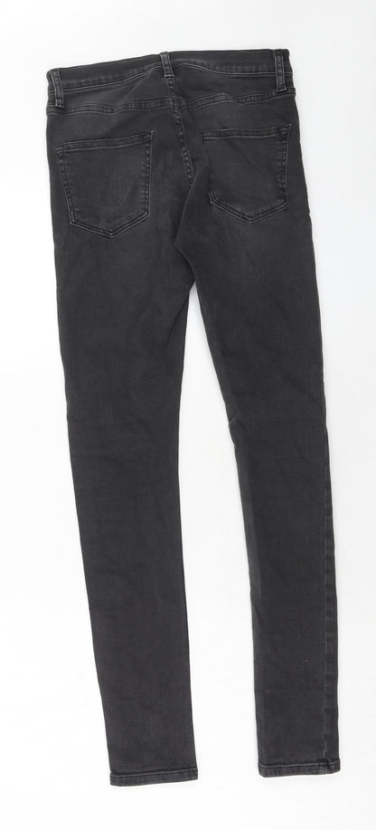 Mens UK Size 30 in Topman Regular Fit Skinny Black Jeans
