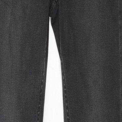 Mens UK Size 30 in Topman Regular Fit Skinny Black Jeans