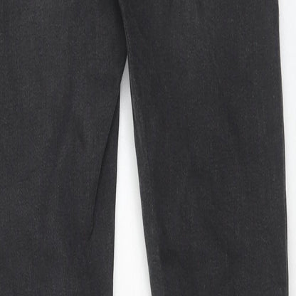 Mens UK Size 30 in Topman Regular Fit Skinny Black Jeans