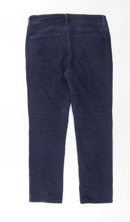 Womens UK Size 32 in Marks and Spencer Regular Fit Straight Blue Jeans