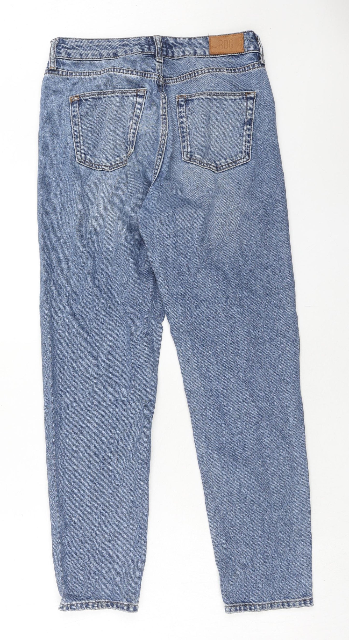 BDG Womens Blue Cotton Straight Jeans Size 28 in L32 in Regular Zip