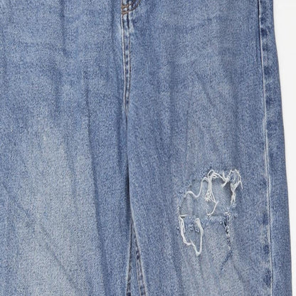 BDG Womens Blue Cotton Straight Jeans Size 28 in L32 in Regular Zip