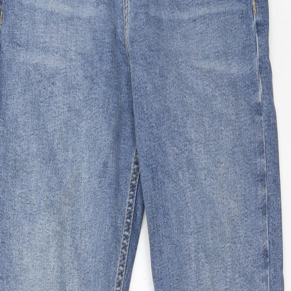 Topshop Womens Blue Cotton Skinny Jeans Size 26 in L34 in Regular Zip