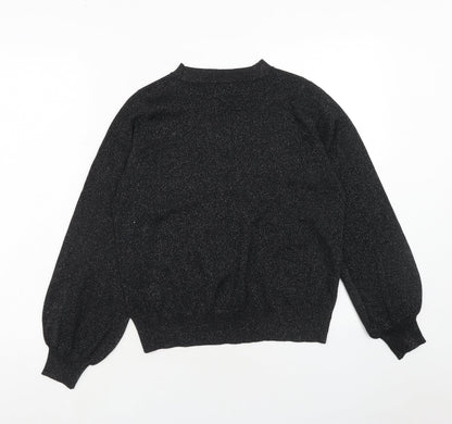Womens UK Size S Marks and Spencer Black Pullover Jumper