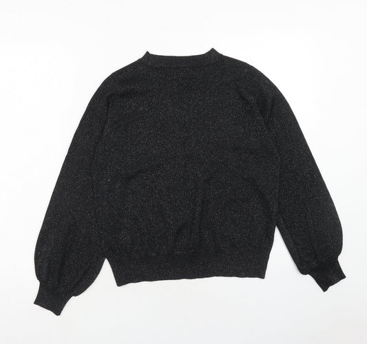 Womens UK Size S Marks and Spencer Black Pullover Jumper
