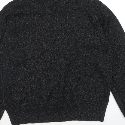 Womens UK Size S Marks and Spencer Black Pullover Jumper