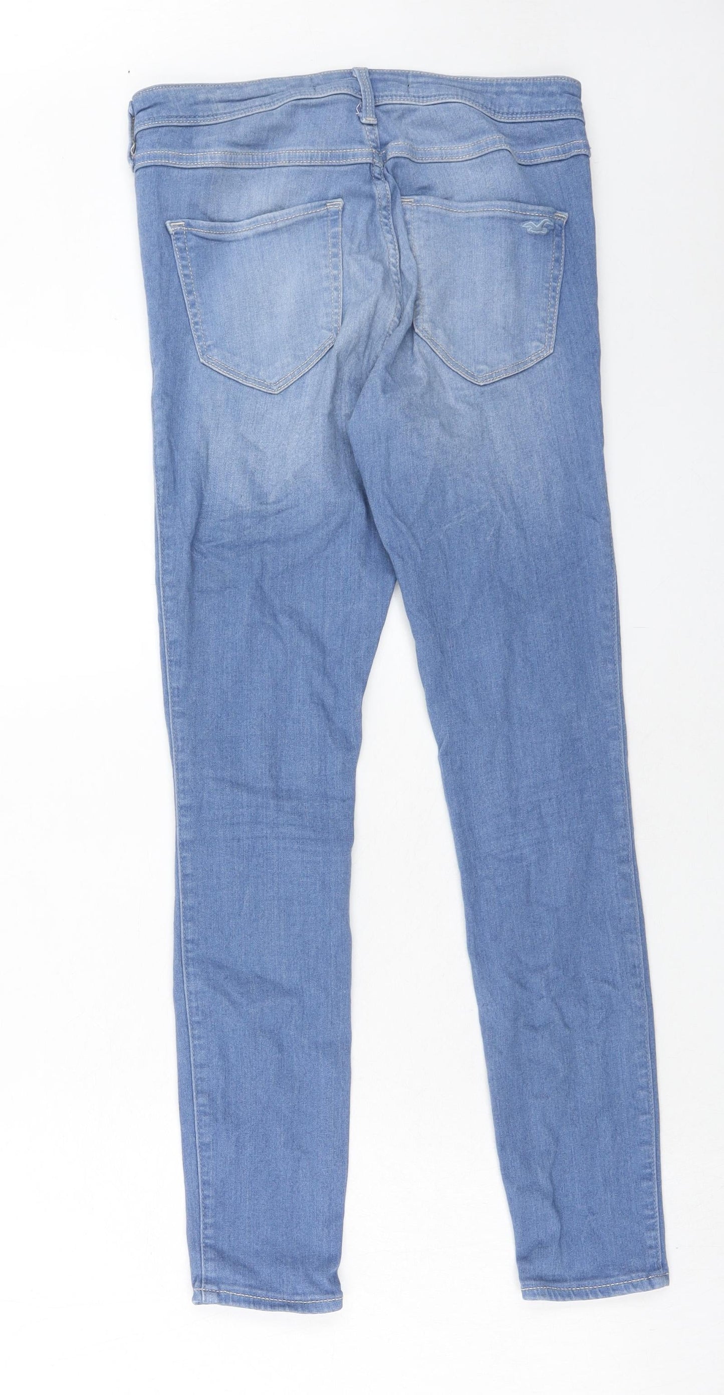 Hollister Womens Blue Cotton Jegging Jeans Size 28 in Regular Zip