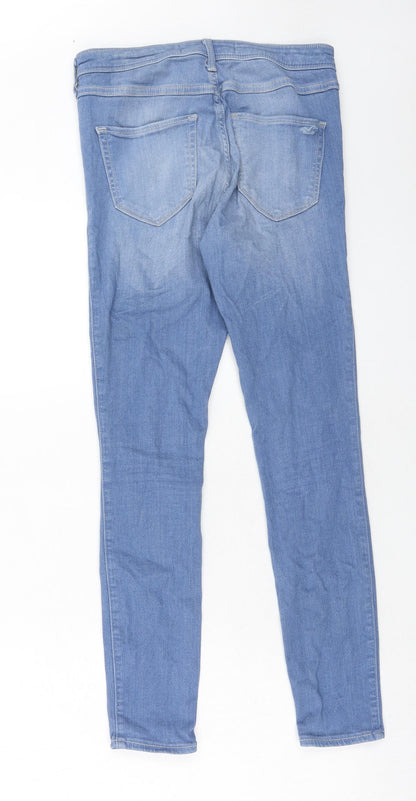 Hollister Womens Blue Cotton Jegging Jeans Size 28 in Regular Zip