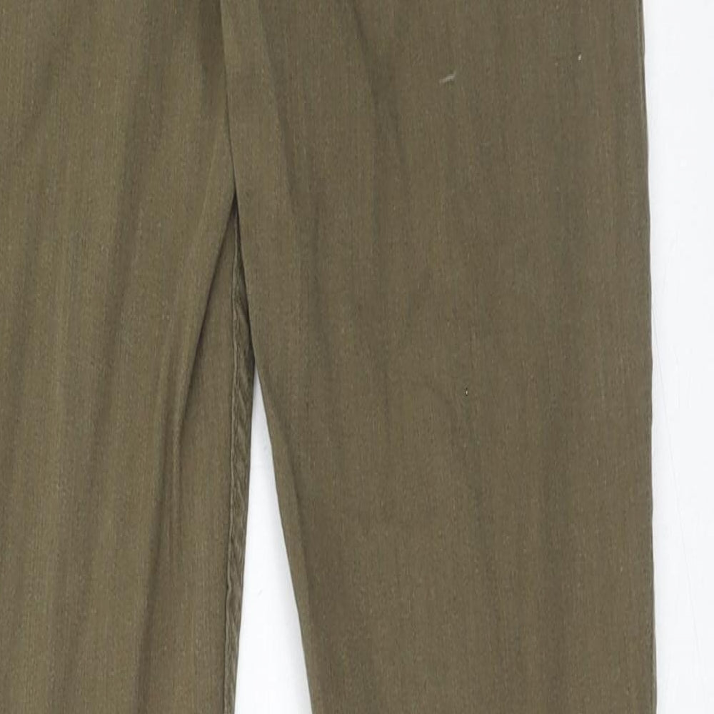 Select Womens Green Cotton Jegging Jeans Size 10 Regular Zip