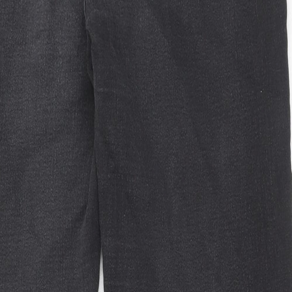 Lipsy Womens Grey Cotton Skinny Jeans Size 32 in Regular Zip