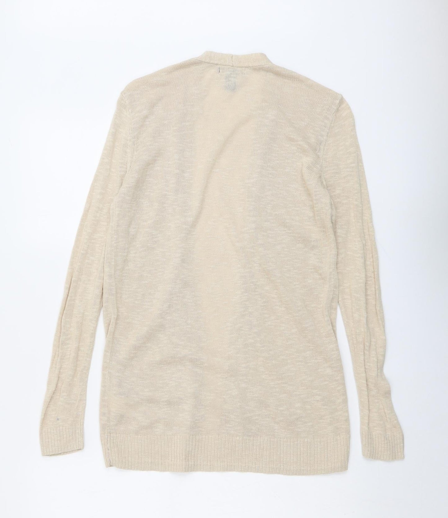 Gap Womens Beige V-Neck Cotton Cardigan Jumper Size S
