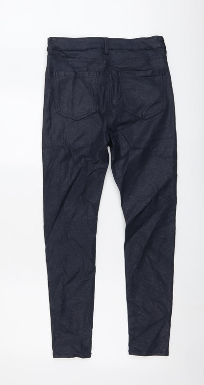Womens UK Size 12 Marks and Spencer Regular Fit  Blue Trousers