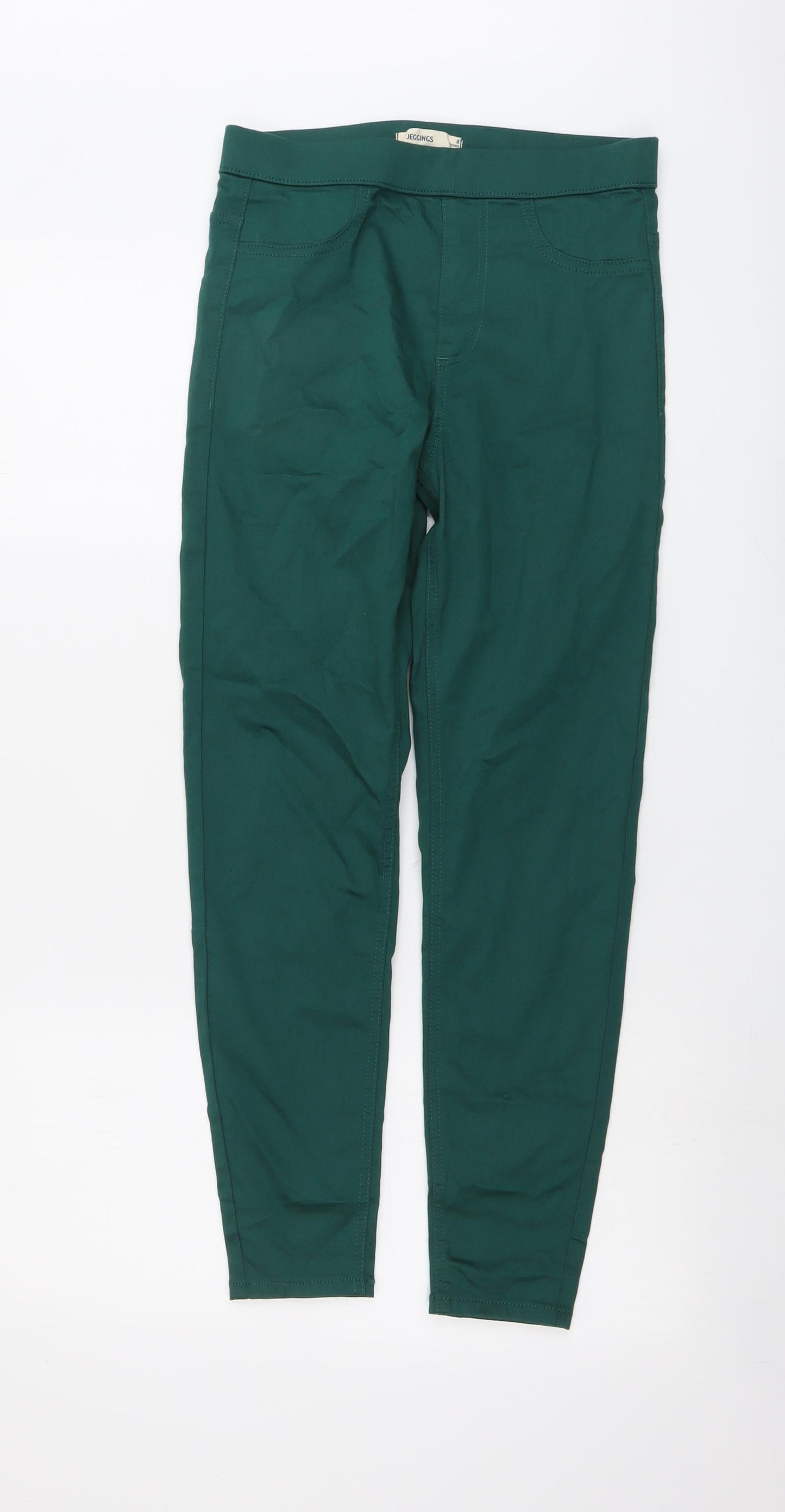 Womens UK Size 8 Marks and Spencer Regular Fit Jegging Green Jeans