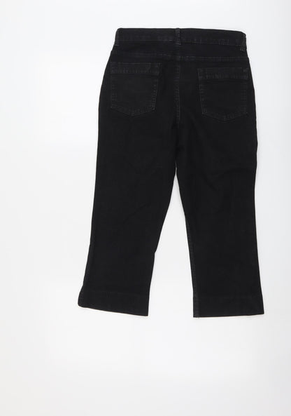 Womens UK Size 10 Marks and Spencer Regular Fit Straight Black Jeans