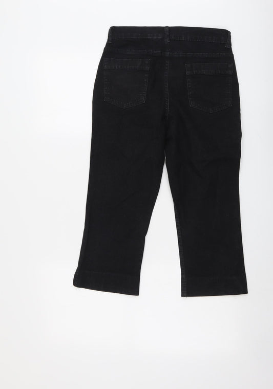 Womens UK Size 10 Marks and Spencer Regular Fit Straight Black Jeans