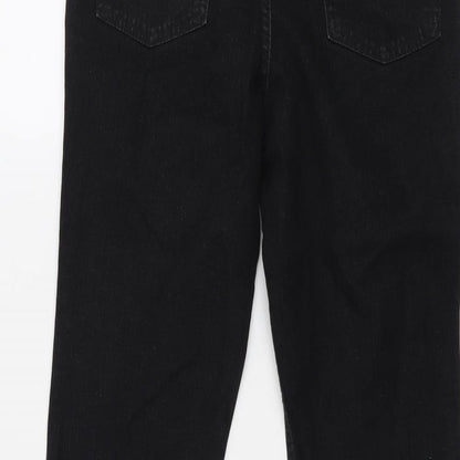 Womens UK Size 10 Marks and Spencer Regular Fit Straight Black Jeans