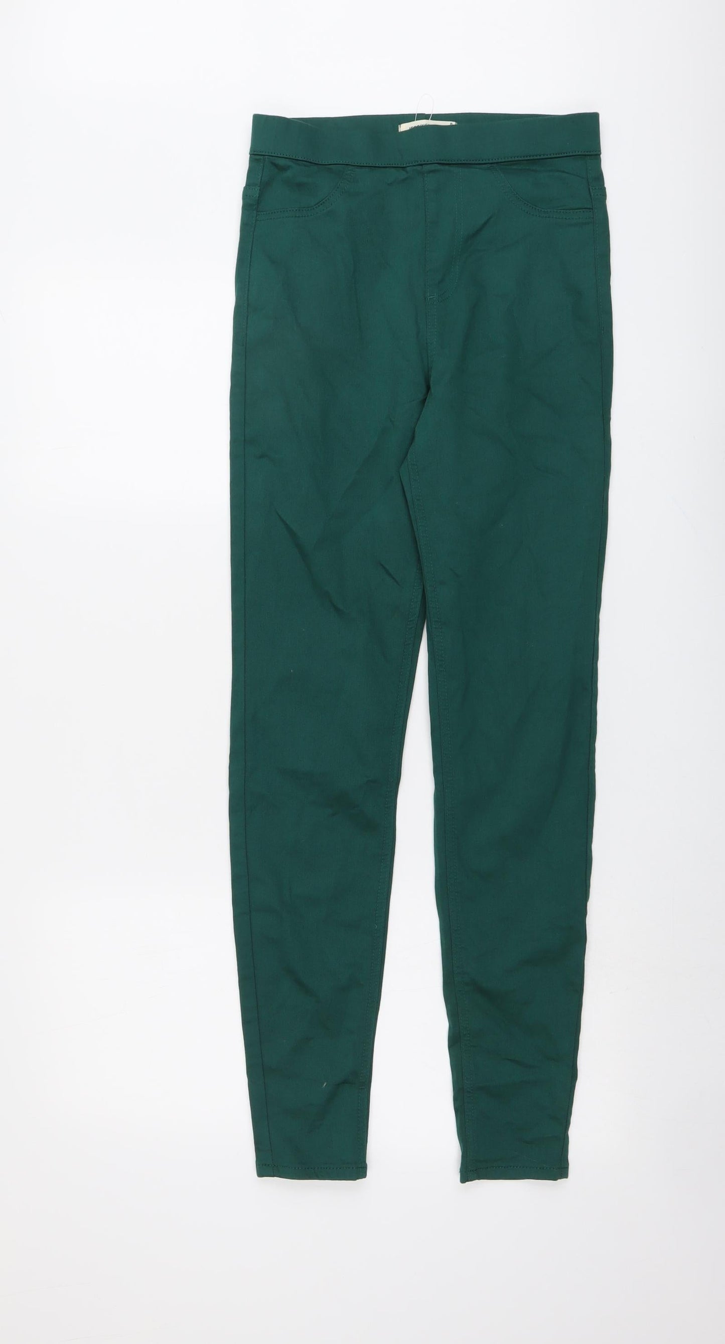 Womens UK Size 8 Marks and Spencer Regular Fit Skinny Green Jeans