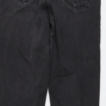 Dorothy Perkins Womens Grey Cotton Skinny Jeans Size 10 L28 in Regular Button