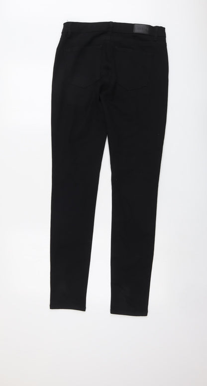 2nd ONE Womens Black Cotton Skinny Jeans Size 29 in L31 in Regular Button