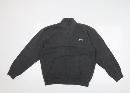 Mens UK Size L Slazenger Grey Pullover Sweatshirt