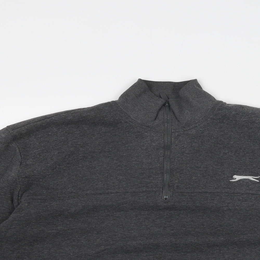 Mens UK Size L Slazenger Grey Pullover Sweatshirt