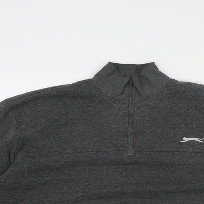 Mens UK Size L Slazenger Grey Pullover Sweatshirt