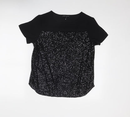 Womens UK Size 8 NEXT Black Basic Blouse