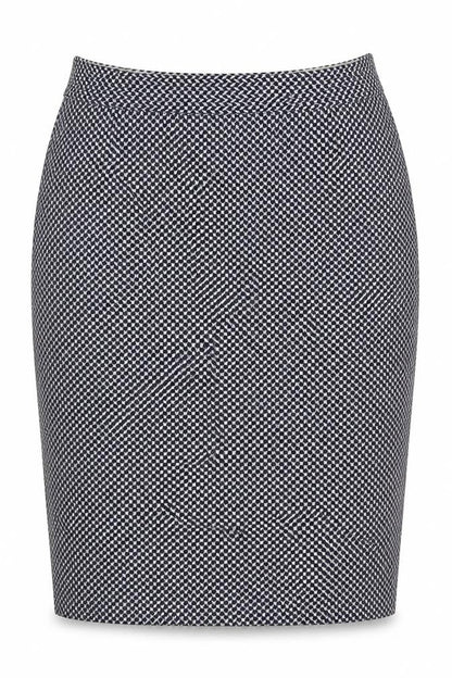 NEXT Womens Blue Geometric Polyester Straight & Pencil Skirt Size 14 Zip
