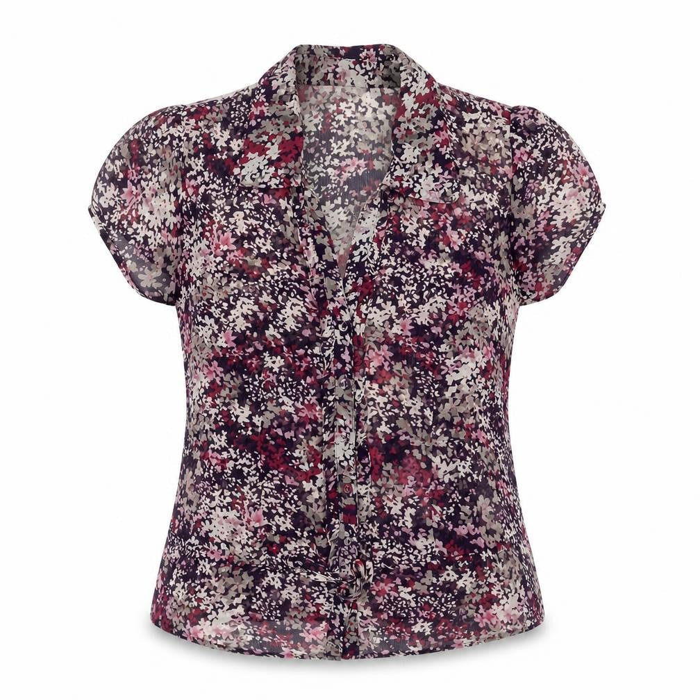 Womens UK Size 16 Per Se Multicoloured Basic Button-Up