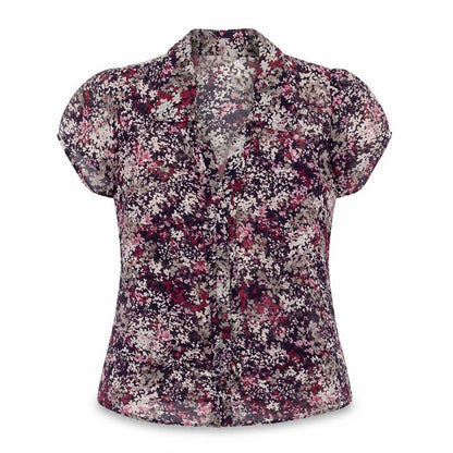 Womens UK Size 16 Per Se Multicoloured Basic Button-Up