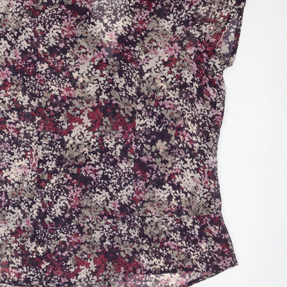 Womens UK Size 16 Per Se Multicoloured Basic Button-Up