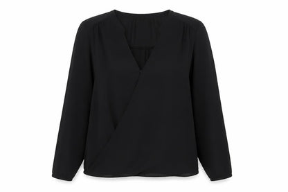 Womens UK Size M Zara Black Basic Blouse