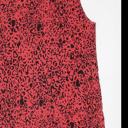 Womens UK Size 12 South Pink Basic Tank